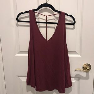 Maroon tank top